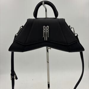 Rare Romance Vaulted Top Handle Bag in Black